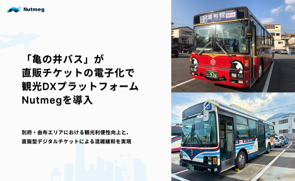 観光事業者向けDXプラットフォーム「Nutmeg」